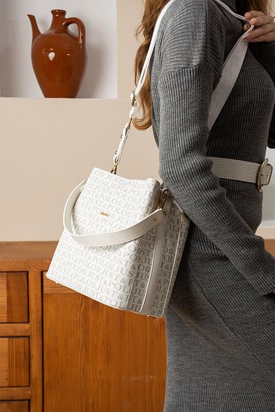 çantamgelsin JUST POLO FEMEI GEANT DE UMAR ȘI CROSSBODY CU 6 SECȚIUNI