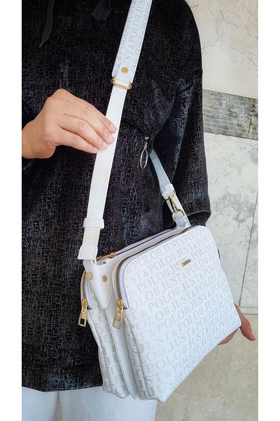 çantamgelsin JUST POLO FEMEI GEANT DE UMAR ȘI CROSSBODY CU 6 SECȚIUNI