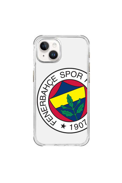Fenerbahçe iPhone 15  Uyumlu Fenerbahçe Büyük Logo Şeffaf Telefon Kılıfı