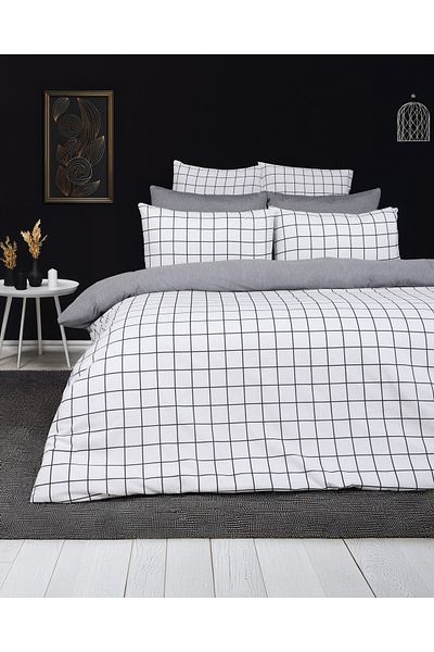 ÇIQRIK HOME Double Ranforce Duvet Cover Set with Elastic Sheets