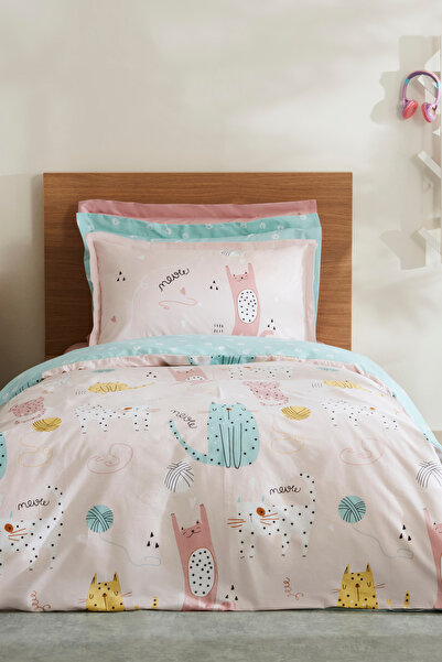 YOUNG Karaca Home Young Crazy Cats Tek Kişilik Nevresim Takımı