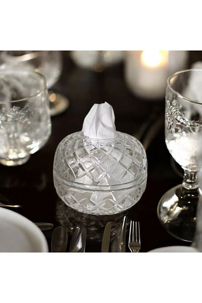 AYZ HOME Crystal Glass Handmade Design Napkin Holder/Invitation -Organization-Wedding -Engagement Napkin Holder