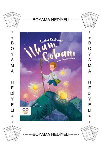 Cezve Çocuk Boyama Hediyeli - İlham Çobanı Tuğba Coşkuner - İlkokul Okuma Kitabı