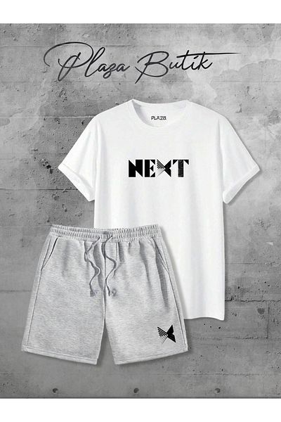 Plaza Butik Next Printed Shorts Tshirt Bottom Top Set