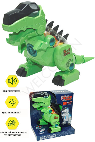 NW NessiWorld Oyuncak Işıklı, Müzikli ve Hareketli Gerçekçi Robot Dinozor