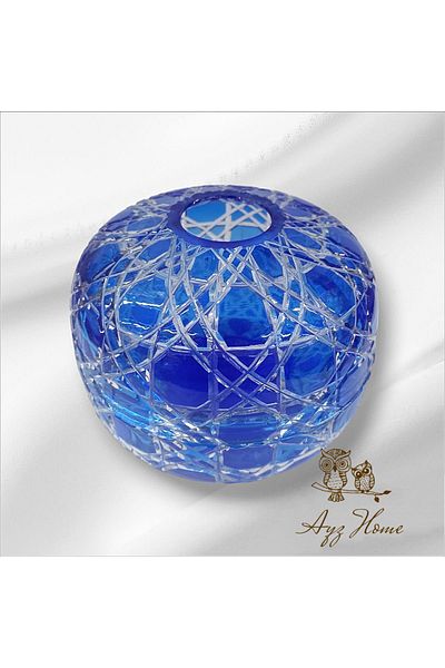 AYZ HOME Suport pentru șervețele cu design lucrat manual din sticlă de cristal / Prezentare - Organizare - Nuntă - Suport pentru șervețele de logodnă