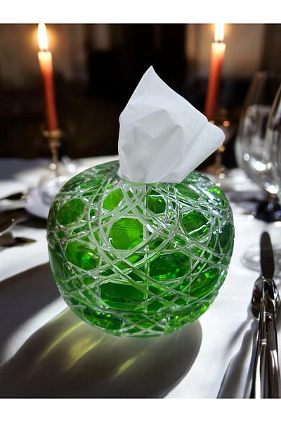 AYZ HOME Crystal Glass Handmade Design Napkin Holder / Invitation -Organization - Wedding - Engagement Napkin Holder