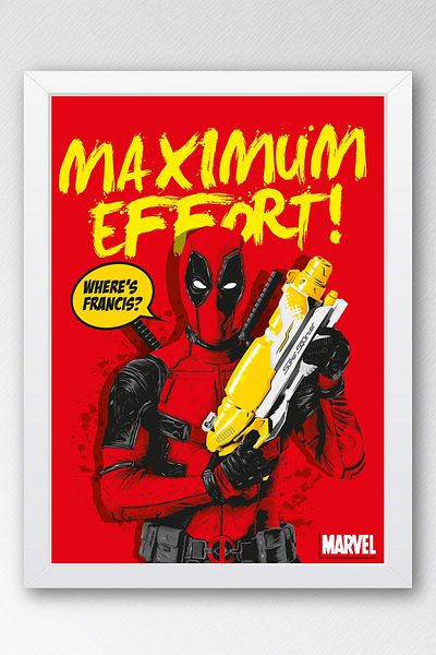 Saturn Pictură înrămată de Deadpool - Pictură poster film Marvel