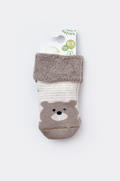Biorganic Animals Non-Slip Baby Socks 68370
