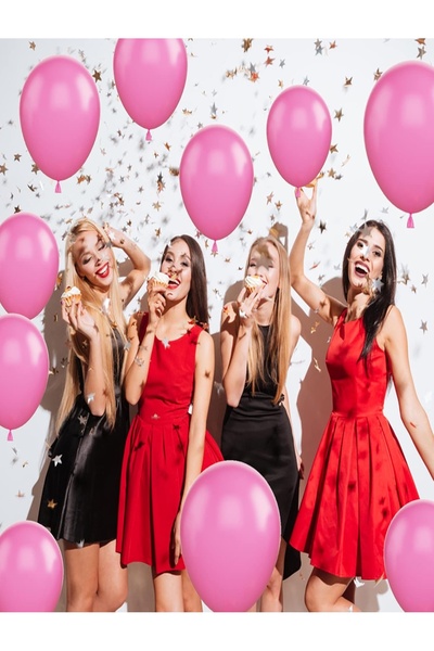 VIP Balon 15’li Pembe Balon – Helyum Uyumlu, Kaliteli ve Dayanıklı