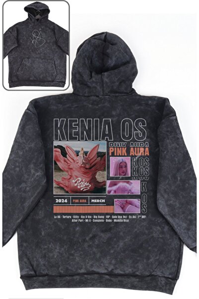 Fuddy Moda Hanorac unisex cu imprimeu Kenia Os - Hanorac cu glugă, lavabil, o...