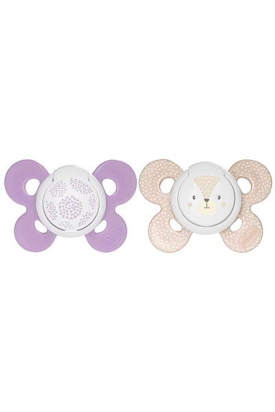 Chicco مجموعة فيزيو كومفورت من لهايتين سيليكون - للفتيات بعمر 6 أشهر