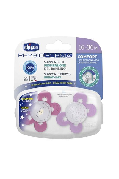 Chicco PHYSIO COMFORT KIZ 16-36AY 2’Lİ EMZİK
