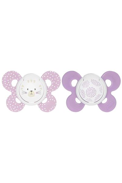 Chicco مجموعة فيزيو كومفورت من لهايتين سيليكون - للفتيات بعمر 6 أشهر