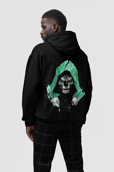 SEVBANO Doctor Doomsday Printed Unisex Oversize Marvel Hoodie