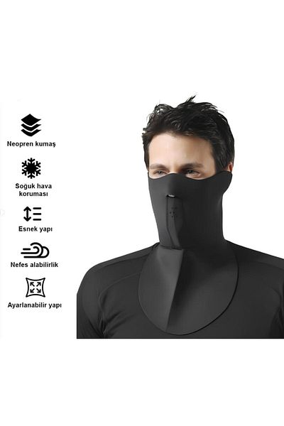 Vexo Long and Wide Neopren Moto Cycle Mask