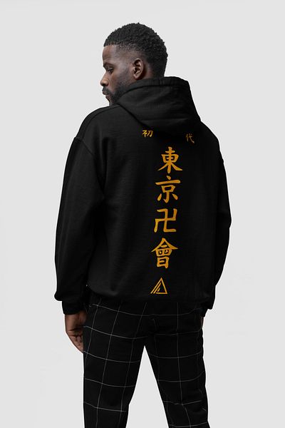 SEVBANO Design Anime Text Printed Unisex Oversize Hoodie