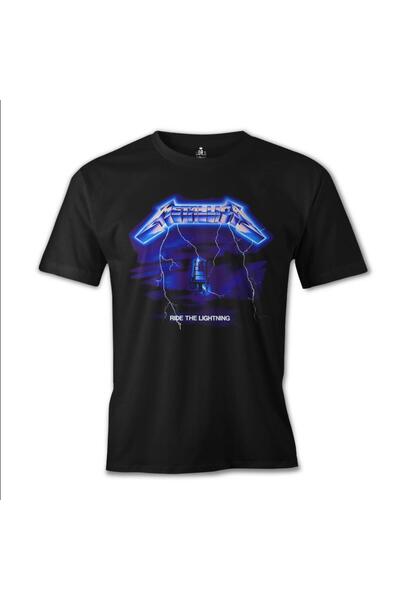 Lord T-Shirt Metallica - Ride The Lightning Siyah Erkek Tshirt