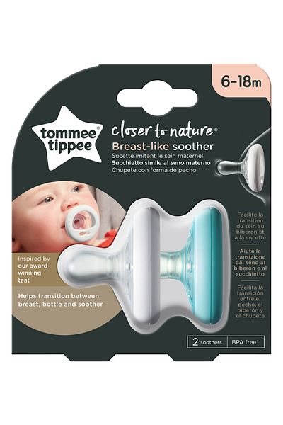 tommee tippee 6-18 Months Breast-Like Silicone Pacifier - Pack of 2