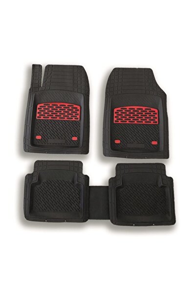 TEAMCAR Safir Tofaş Doğan 1997 Slx Krom Kırmızı 3d Paspas