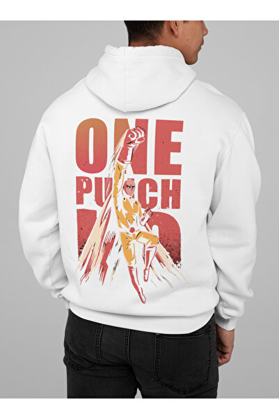 SEVBANO Saitama One Punch Man Printed Unisex Oversize Anime Hoodie