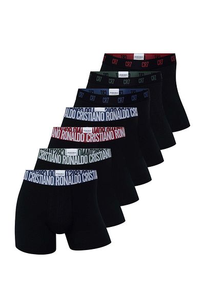 Cristiano Ronaldo CR7 CR7 Herren Boxershorts, 7er Pack - Trunks, Cotton Stretch, Logobund
