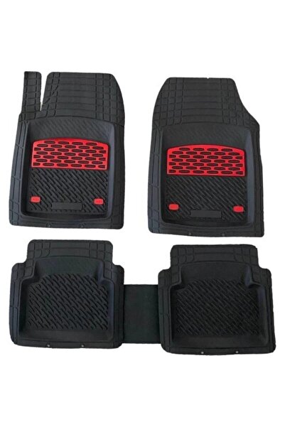 TEAMCAR Ford Tourneo Courier 2014 Sonrası Paspas Derin Havuzlu Krom Karbon