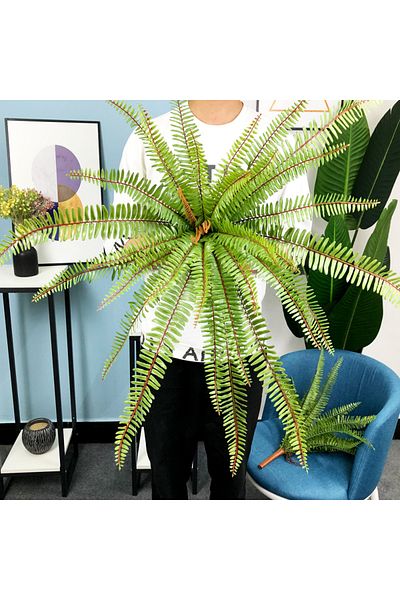 Choice L 65cm 30leaves 50/65cm Large Artificial Fern Tropical Palm Plants Fake Persian Wall Hanging Palm Tr