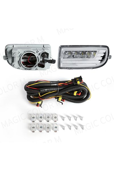 Choice White Yellow Led Fog Lights For Toyota Land Cruiser 100 Lc100 Uzj100 Fzj10 1998-2008 Car Drl Turn Si