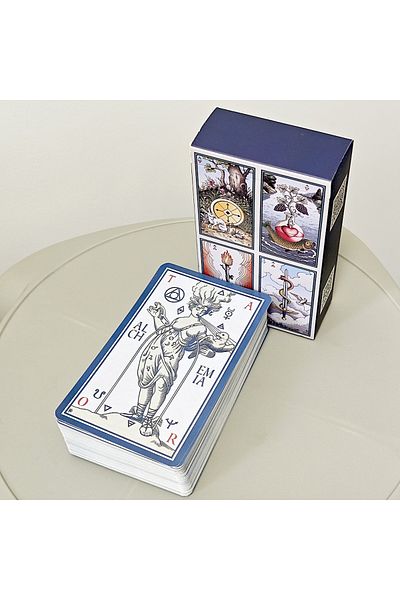 Choice مجموعة Tarot Alchemical Tarot Renewed 6th Edition - مجموعة Tarot مكونة من 80 بطاقة بحجم 12*7 سم - روابط بين الرموز الكيميائية...