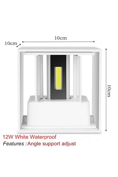 Choice Waterproof 12w Natural White 4000k Ip65 Led Waterproof Wall Lamps 12w Indoor Outdoor Adjustable Wal