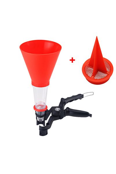 Choice Rose-red Universal Engine Oil Filling Set,adjustable Gasoline Adapters Oil Change Equipment Kit With
