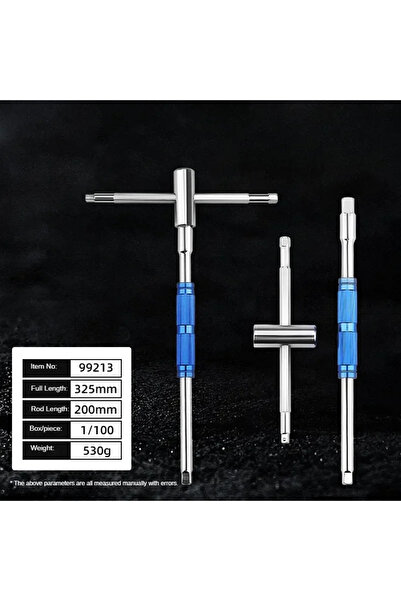 Choice مفتاح سداسي بمقبض على شكل حرف T متعدد الاستخدامات قابل للتعديل للسيارة...