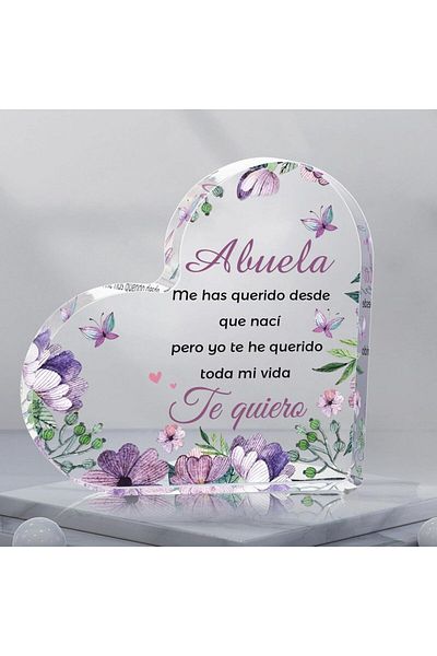 Choice Dm-1482 Spanish Acrylic Decorative Plaques For Grandma, Regalos Para Abuelas, Regalo Abuela, Regalo