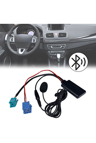 Choice محول AUX لوحدة بلوتوث السيارة Biurlink MIC Handsfree MINI ISO 6Pin AUX...