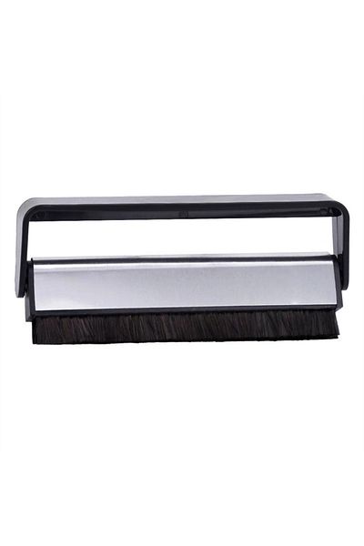 KOQZM 1pcs Vinyl Record Player Cleaning Brush Records Player Handle Carbon Fiber Brush Phonograph Plastic