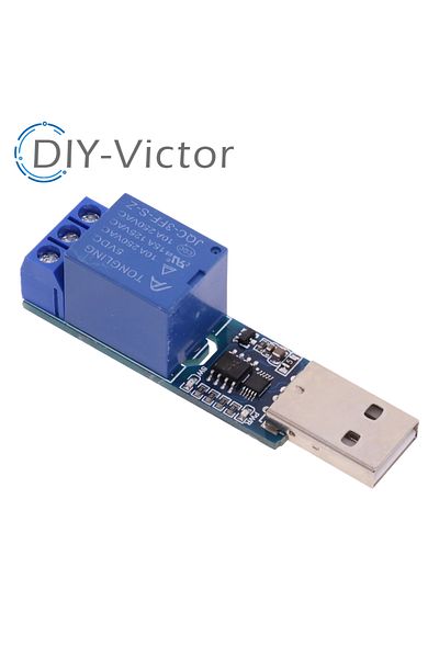 Choice USB Serial Port Control 1 Channel Relay Module 5V 10A CH340 Overcurrent Protection Computer Comma...