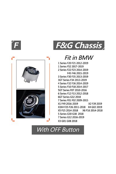 Choice F Series Crystal Crystal Styling Car Start Stop Engine Switch Button Cover Trim For Bmw E81 E87 E60