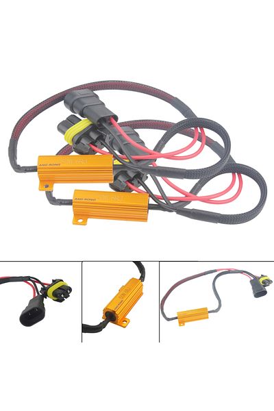 Choice ANGRONG 2x 50w 6 Ohm 9006 HB4 LED Daytime Fog Light HeadLight Error Free Load Resistor