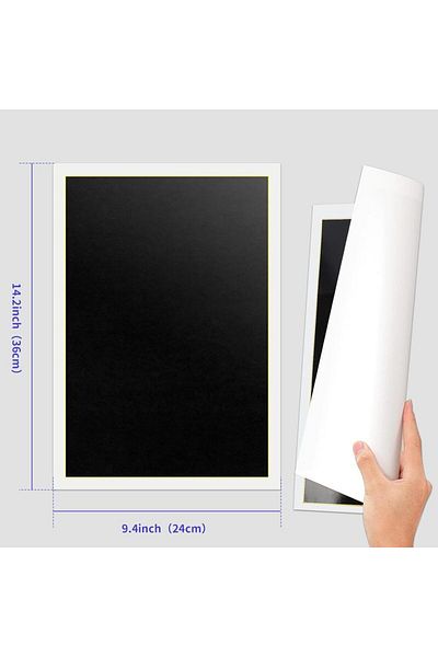 Choice 36x24cm 5pcs 5pcs 14.2*9.4inch Laser Engraving Marking Paper Black For Ceramics Glass Metal Laser Cu