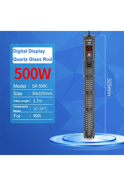Choice 500w Sunsun Aquarium Submersible Heater Fish Tank Quartz Glass Lcd Display 220v Digital Heating Rod