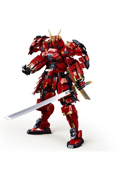 Choice No Box 923pcs Flame War Warrior Mecha Building Blocks Mech Figure Model Bricks Desktop Decoration Di