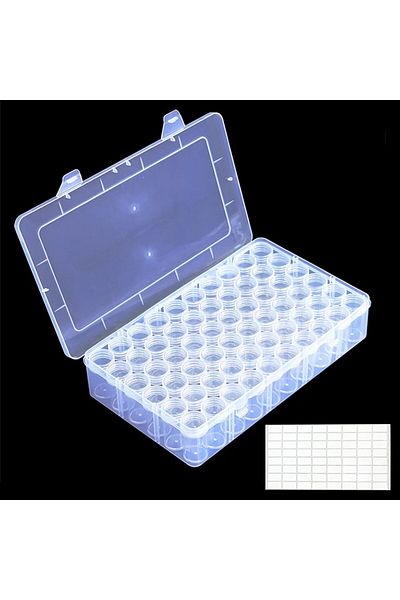 Choice Box And Sticker 60 Bottles 5d Diamond Painting Tools Storage Box Diamond Painting Accessories Tools