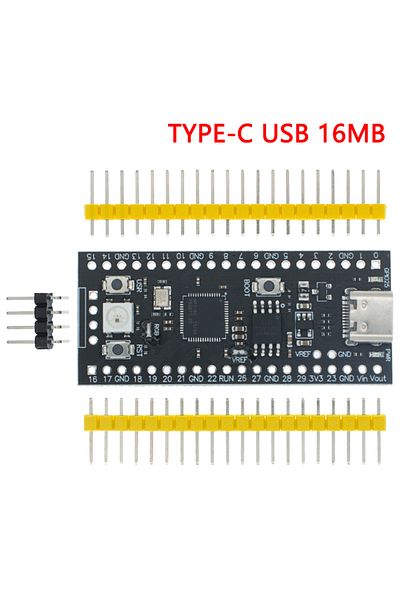 Choice Rp2040 Type-c 16mb Raspberry Pi Pico Board Rp2040 Dual-core 264kb Arm Low-power Microcomputers High-