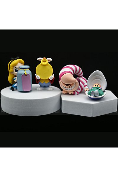Choice 4pcs 4pcs/set Cartoon Anime Figures Alice Cheshire Cat White Rabbit Pvc Action Figure Model Dolls To
