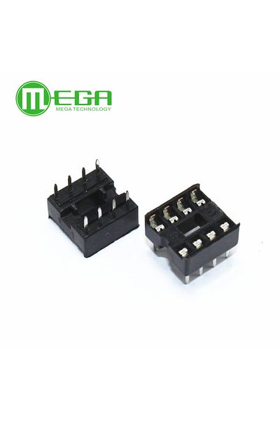 Choice 60PCS 8pin DIP IC sockets Adaptor Solder Type 8 pin 2.54mm