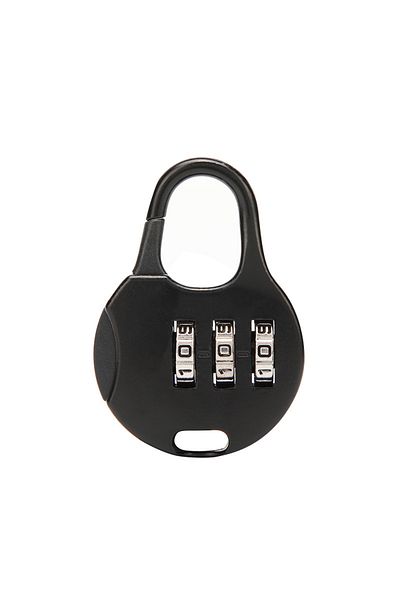 Choice Black 01 3 Digits Password Code Combination Padlock Zinc Alloy Suitcase For Luggage Travel Code Smar