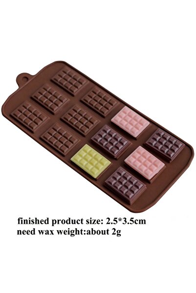 Choice قوالب السيليكون للشوكولاتة 12 شريحة لصنع الفطائر والمعجنات والحلوى وال...