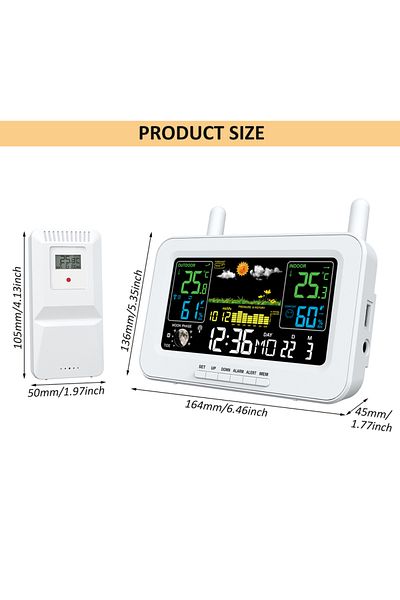 Choice Smart Weather Station Usb Output Thermometers And Hygrometers Temperature Humidity Meter Weather ...