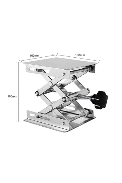 Choice Stainless Steel Lift Table 4'x4' Lab Plate Jack Scissor Stand Platform Router Workbench Table Woodwo